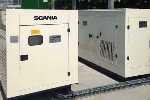Ashvale Engineering Ltd white scania generators